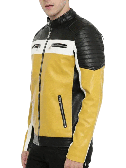 Quilted Biker Leather Jacket