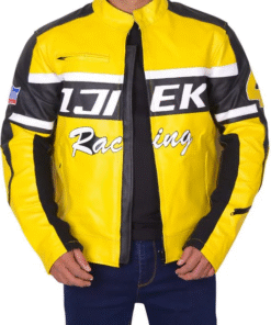 Chuck Greene Yellow Leather Jacket
