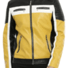 Men's Color Block Quilted Biker Leather Jacket